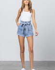 Insane Gene High Waisted Paper Bag Shorts