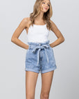 Insane Gene High Waisted Paper Bag Shorts