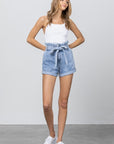 Insane Gene High Waisted Paper Bag Shorts