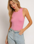 LE LIS Round Neck Sleeveless Bodysuit