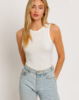 LE LIS Round Neck Sleeveless Bodysuit