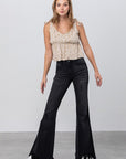 Insane Gene High Rise Black Super Flare Jeans