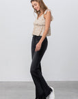 Insane Gene High Rise Black Super Flare Jeans