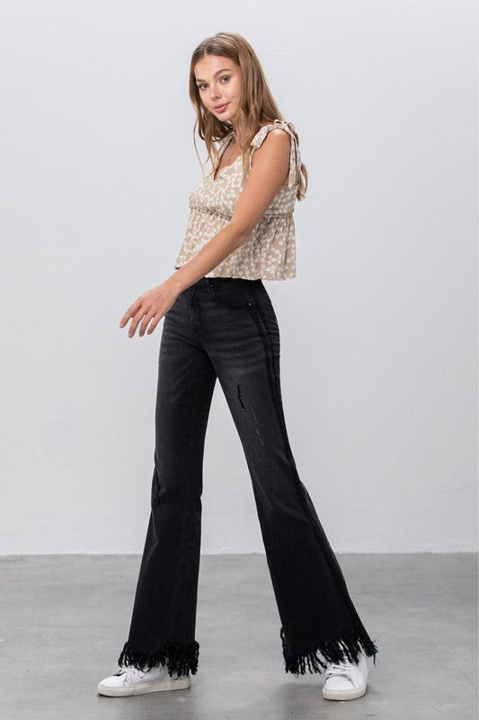 Insane Gene High Rise Black Super Flare Jeans