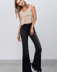 Insane Gene High Rise Black Super Flare Jeans