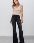 Insane Gene High Rise Black Super Flare Jeans