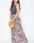 Plus Sleeveless Paisley Maxi Dress