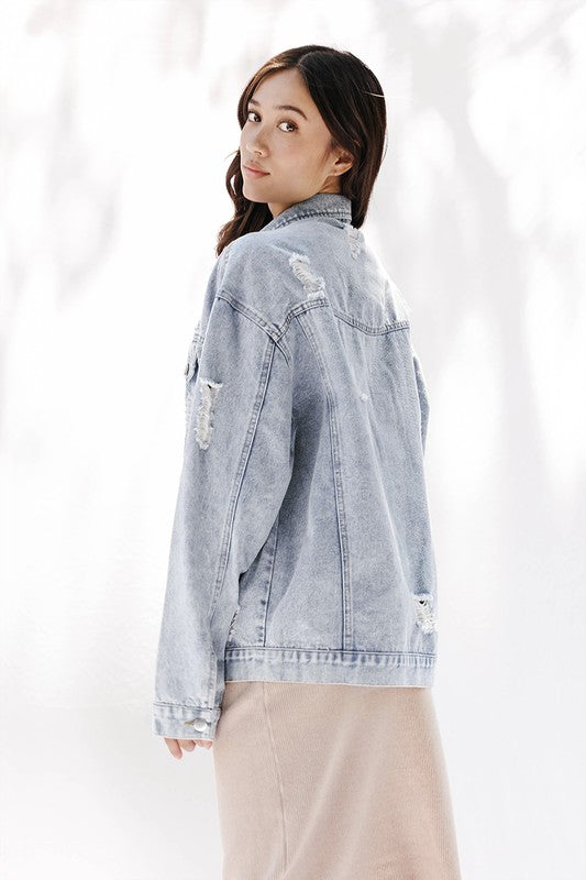 Distressed Denim Jacket