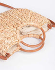 Straw Weaved Swing Clutch