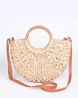 Straw Weaved Swing Clutch