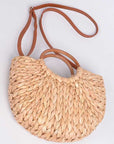 Straw Weaved Swing Clutch