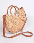 Straw Weaved Swing Clutch