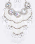 Crystal Statement Head Turner Necklace Set