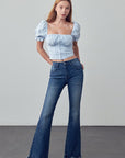 Insane Gene High Rise Skinny Boot Flare Jeans