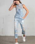 Insane Gene Heavy Distressed Straight Fit Overalls