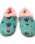 Aloe You - Women's House Sherpa Slippers