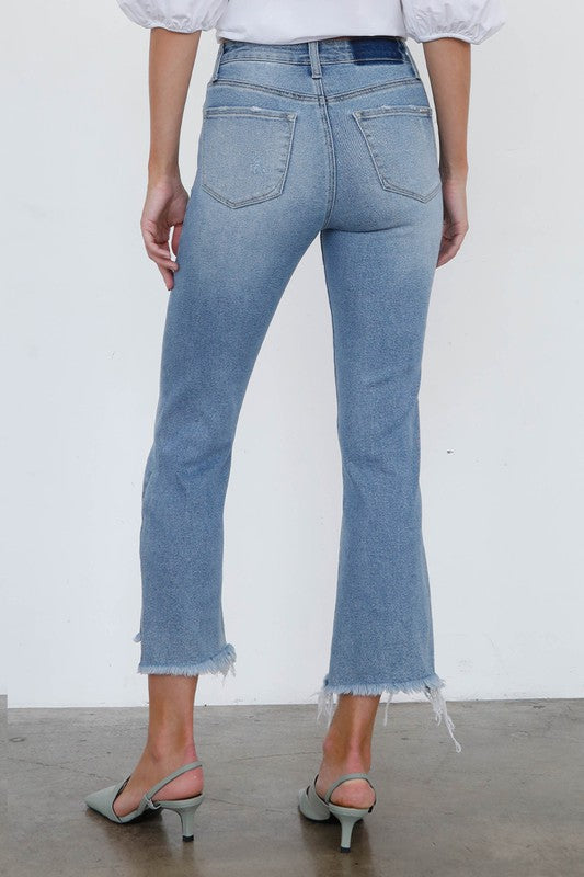 Insane Gene High Rise Crop Boot Cut Jeans