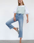 Insane Gene High Rise Crop Boot Cut Jeans