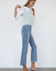 Insane Gene High Rise Crop Boot Cut Jeans