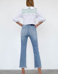 Insane Gene High Rise Crop Boot Cut Jeans