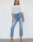 Insane Gene High Rise Crop Boot Cut Jeans