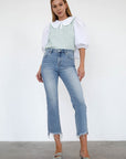 Insane Gene High Rise Crop Boot Cut Jeans