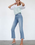 Insane Gene High Rise Crop Boot Cut Jeans