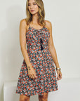 Sleeveless V-Neck Floral Dress by J.NNA