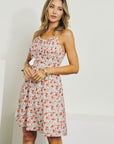 Sleeveless V-Neck Floral Dress by J.NNA