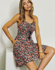 Sleeveless V-Neck Floral Dress by J.NNA