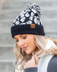 CC Leopard Pom Beanie