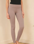 Brushed Nylon High Rise Legging