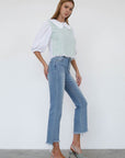 Denim Lab USA High Rise Crop Boot Cut Jeans