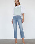 Denim Lab USA High Rise Crop Boot Cut Jeans