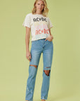 Vibrant M.i.U High Rise Distressed Wide Leg Jeans