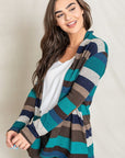 Stripe Elbow Patch Cardigan