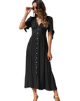 Maxi Dress with Buttons on Front