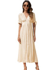 Maxi Dress with Buttons on Front