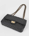 Quilted Turn Lock Convertible Shoulder Bag