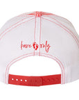 Bare Feet Only Red Island Print Trucker hat