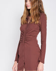 Emory Park Ruched Long Sleeve Dress