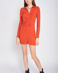 Emory Park Ruched Long Sleeve Dress