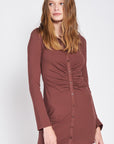 Emory Park Ruched Long Sleeve Dress