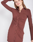 Emory Park Ruched Long Sleeve Dress