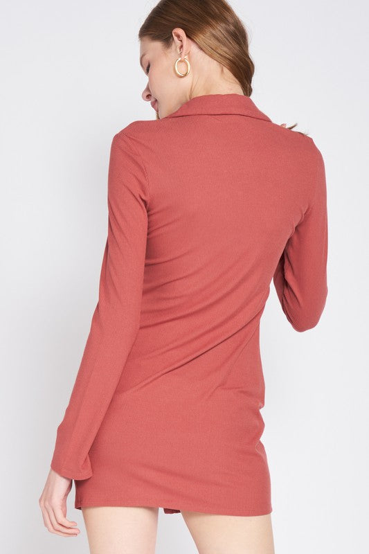 Emory Park Ruched Long Sleeve Dress