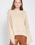 Emory Park Over Fitted Long Sleeve Sweater Top