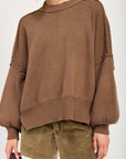 Emory Park Over Fitted Long Sleeve Sweater Top