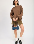 Emory Park Over Fitted Long Sleeve Sweater Top