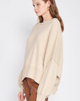 Emory Park Over Fitted Long Sleeve Sweater Top