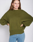 Emory Park Over Fitted Long Sleeve Sweater Top